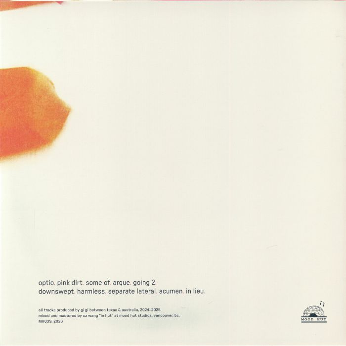 Gi Gi – In Lieu (LP, Mood Hut, 2026) Back Cover
