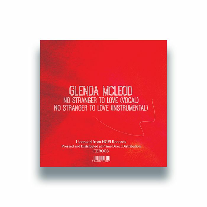 Glenda McLeod – No Stranger To Love (7", Red, Celestial Echo, 2026) Back Cover