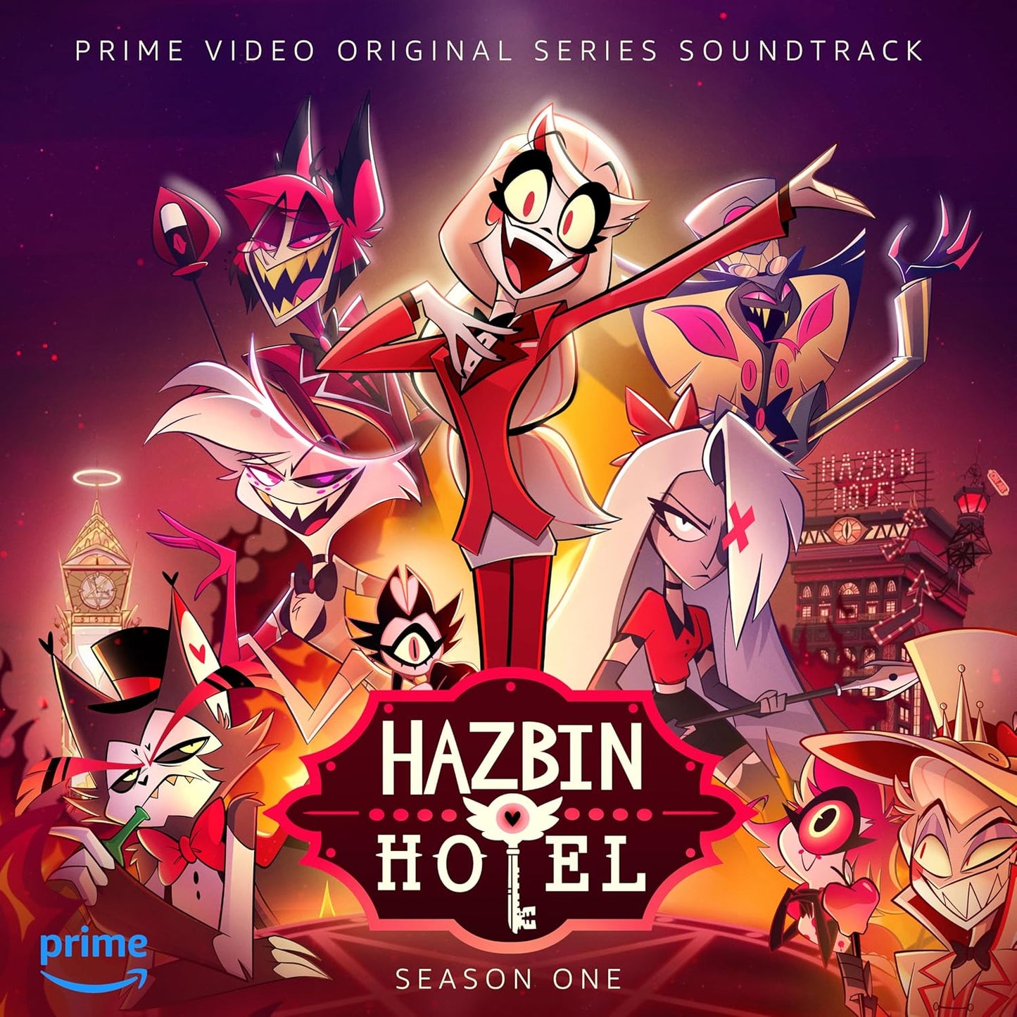 Various – Hazbin Hotel (Original Soundtrack) (Season One) (LP, Fire Red, A24, 2024) Front Cover
