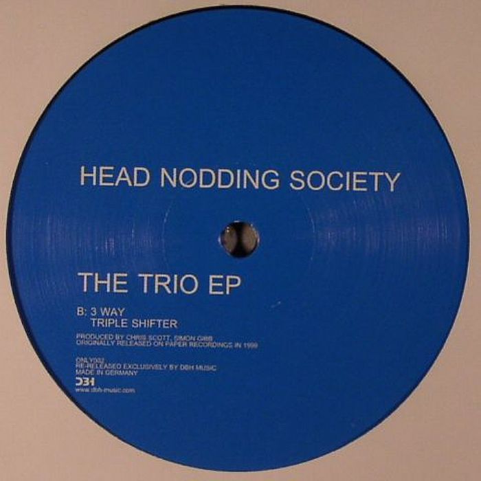 Head Nodding Society – The Trio EP (12", Only One Music, 2011) Back Cover