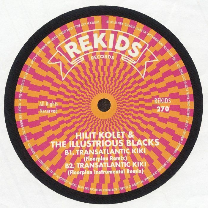 Hilit Kolet & The Illustrious Blacks – Transatlantic Kiki (12", REKIDS, 2025) back cover
