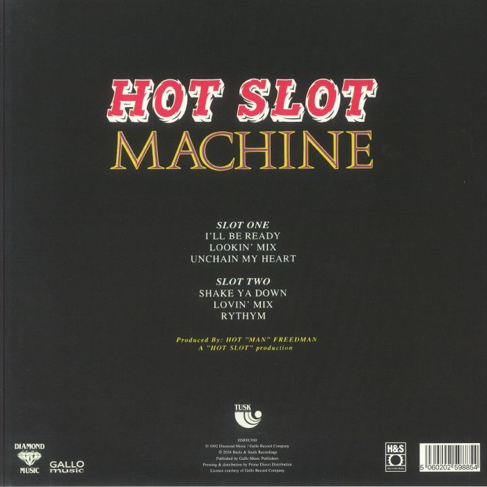 Hot Slot Machine – Hot Slot Machine (LP, Heels & Souls Recordings, 2024) Back Cover