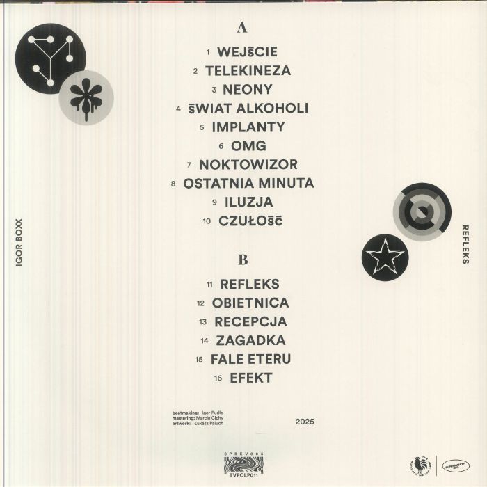 Igor Boxx – Refleks (LP, The Very Polish Cut Outs, 2026) Back Cover