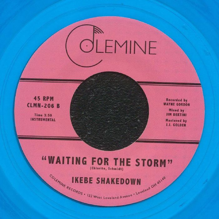 Ikebe Shakedown – Adonai (7", Blue clear, Colemine Records, 2022) Back Cover