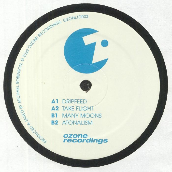 Info – Dripfeed (12", Ozone Recordings, 2023) Back Cover