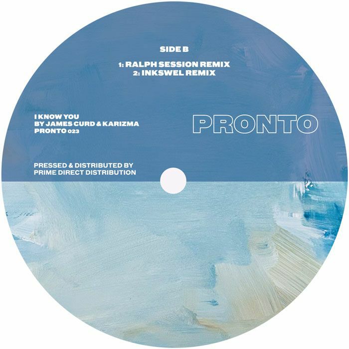 James Curd / Karizma – I Know You (12", Pronto (house), 2026) Back Cover