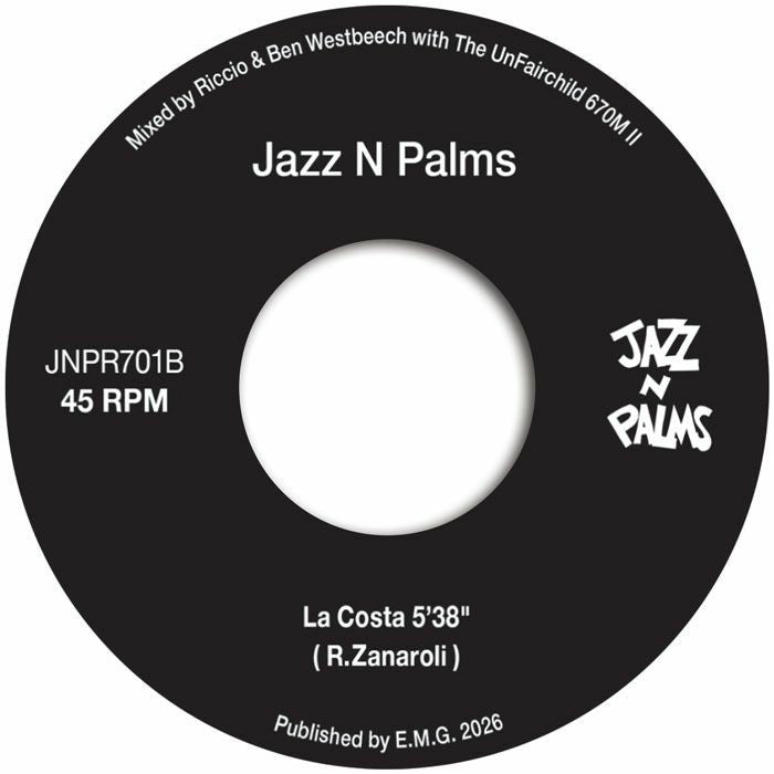 Jazz N Palms – El Valle (7", Jazz N Palms, 2026) Back Cover