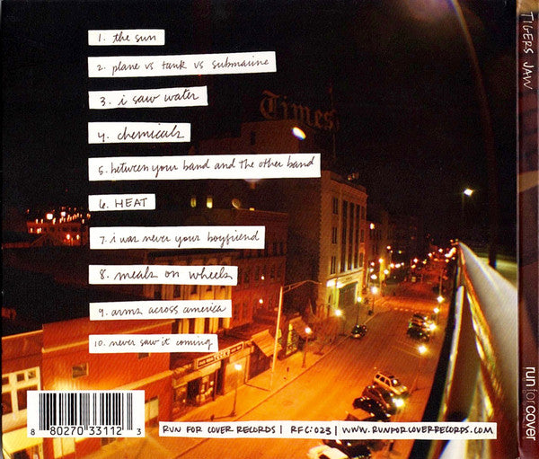 Tigers Jaw – Tigers Jaw (CD, Run For Cover Records, 2010) Image 5