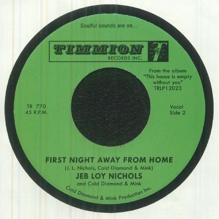 Jeb Loy Nichols Cold Diamond & Mink – Do The Get Together (7", Timmion Records, 2026) Back Cover