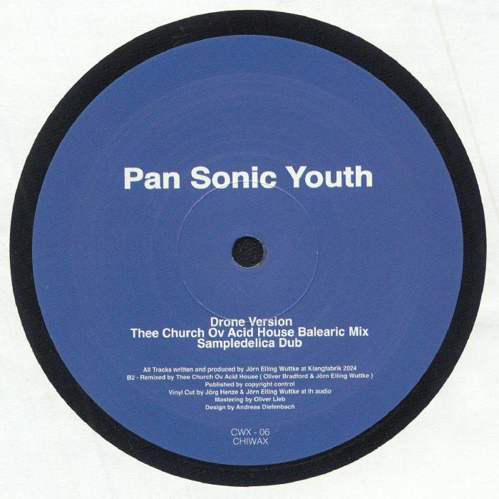 Jörn Elling Wuttke – Pan Sonic Youth (12", Chiwax, 2025) Back Cover