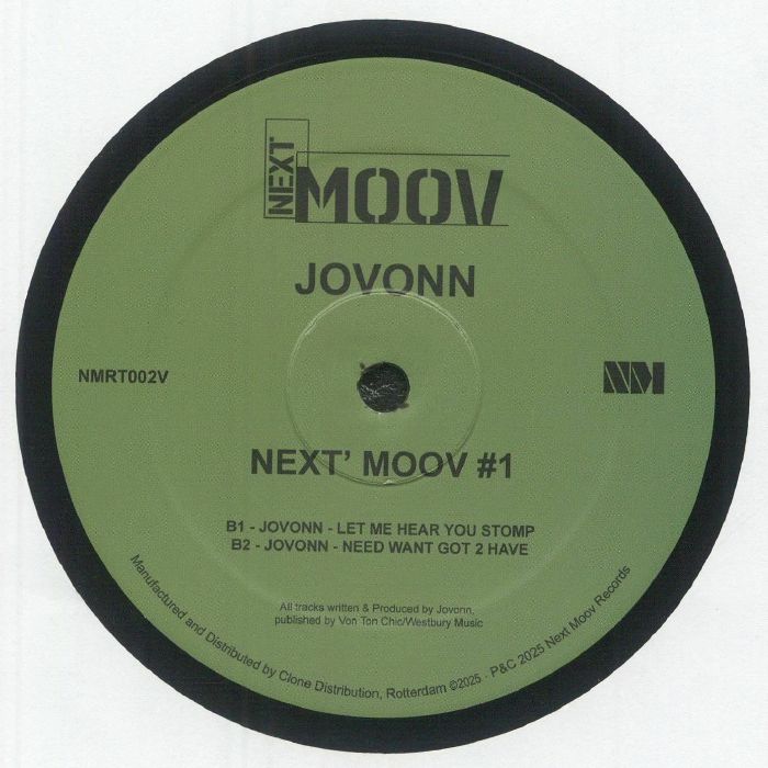 Jovonn – Next' Moov #1 (12", Next Moov Records, 2025) Back Cover