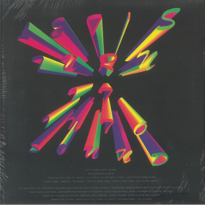 Kaitlyn Aurelia Smith – Let's Turn It Into Sound (LP, Ghostly International, 2022) Back Cover