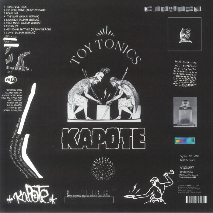 Kapote – What It Is (2x12", Toy Tonics, 2023) Back Cover
