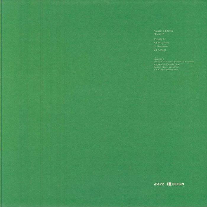 Katatonic Silentio – Mantis 17 (12", Delsin, 2025) Back Cover