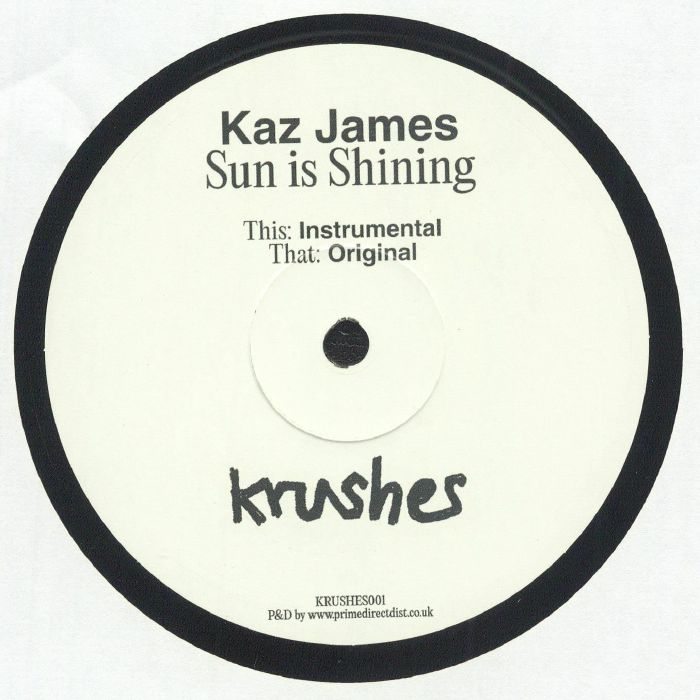 Kaz James – Sun is Shining (12", Krushes, 2024) Back Cover