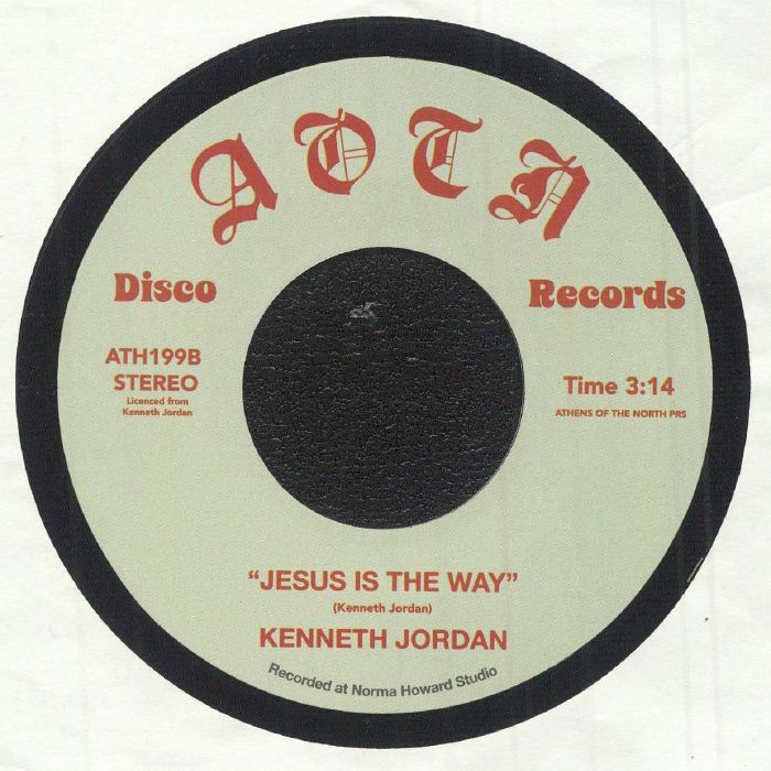 Kenneth Jordan – Excitement (7", Athens Of The North, 2025) Back Cover