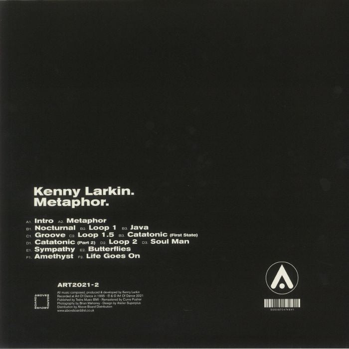 Kenny Larkin – Metaphor (3x12", Art Of Dance, 2021) Back Cover