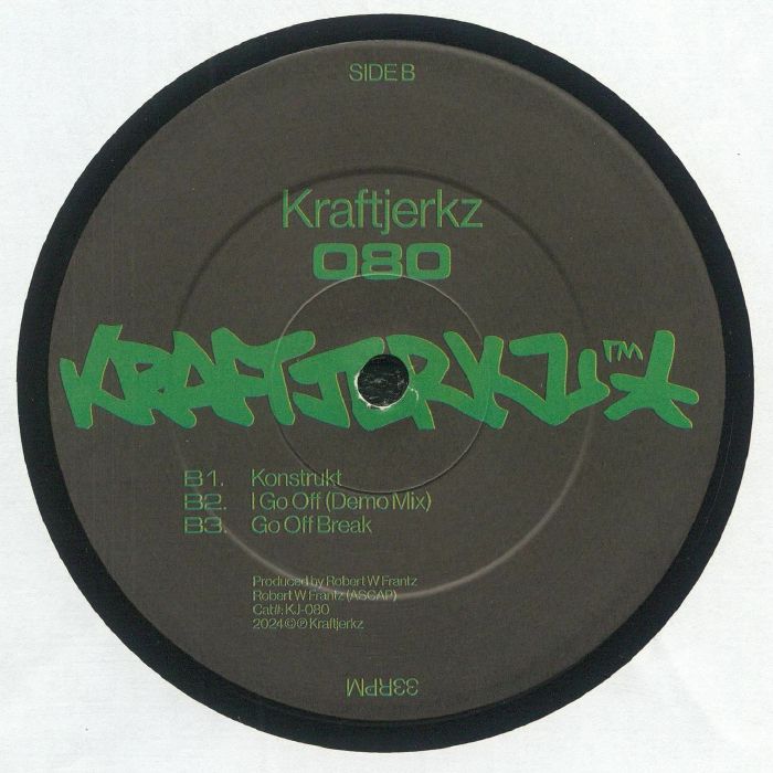 Kid Ginseng – I Go Off (12", Kraftjerkz, 2024) Back Cover