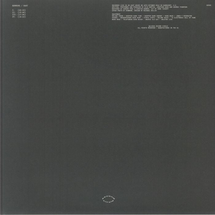Kommune – Oast (2xLP, Second Circle, 2025) back cover
