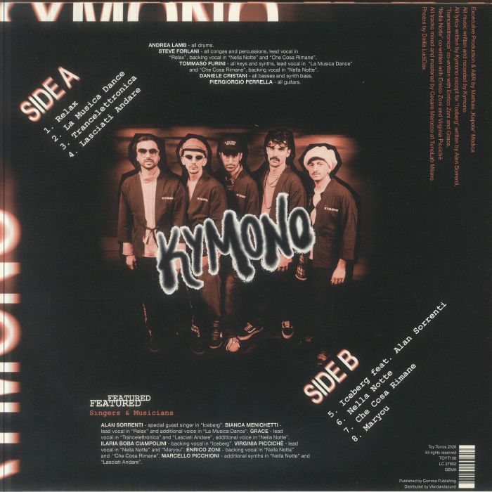 Kymono – Kymonosound (LP, Toy Tonics, 2026) Back Cover