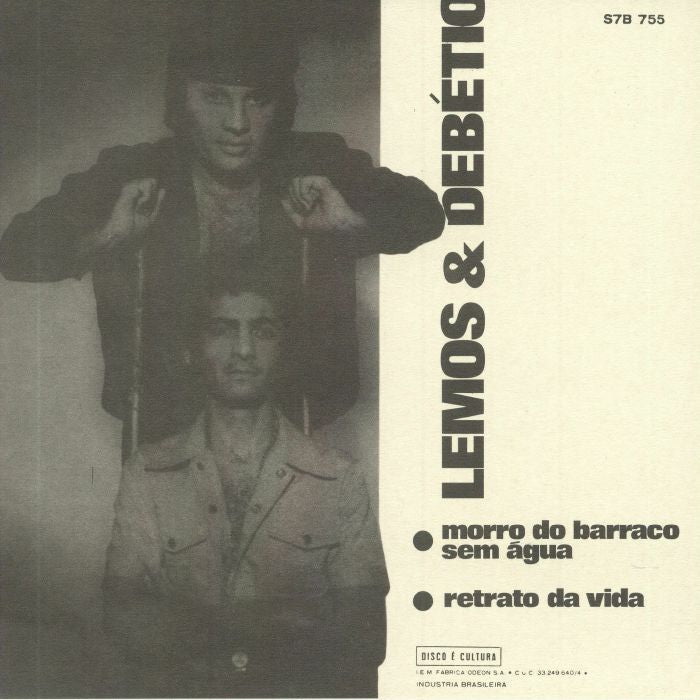 Lemos E Debétio – Morro Do Barraco Sem Água / Retrato da Vida (7", Mr Bongo, 2021) Back Cover