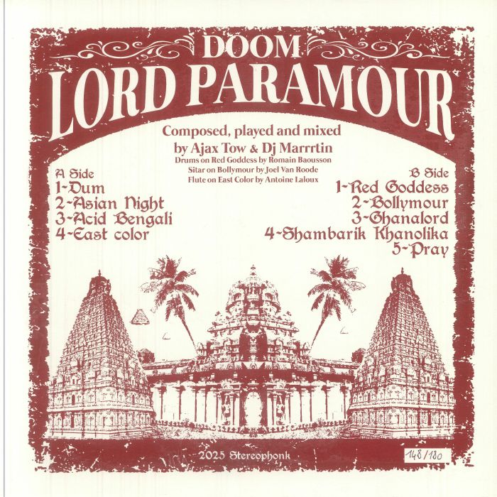 Lord Paramour – Doom (LP, Stereophonk, 2025) Back Cover