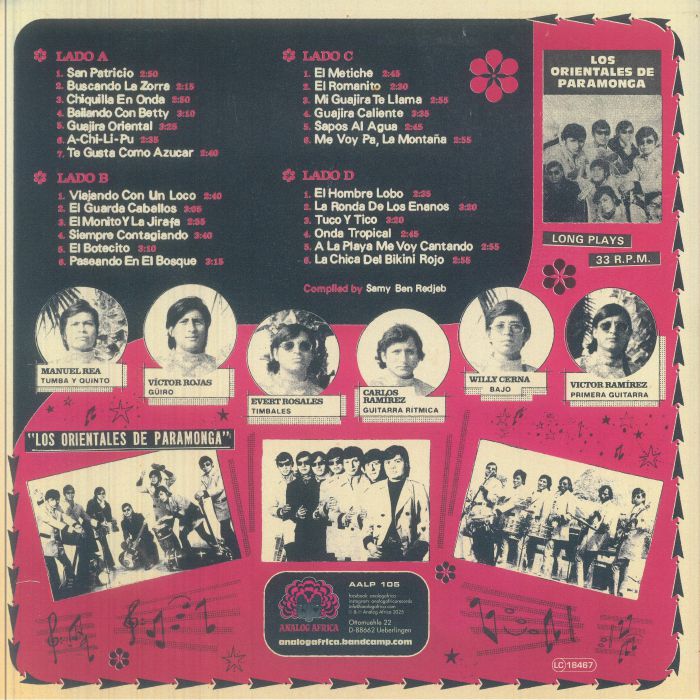 Los Orientales De Paramonga – Los Orientales De Paramonga 1972-1976 (2xLP, Analog Africa, 2026) Back Cover