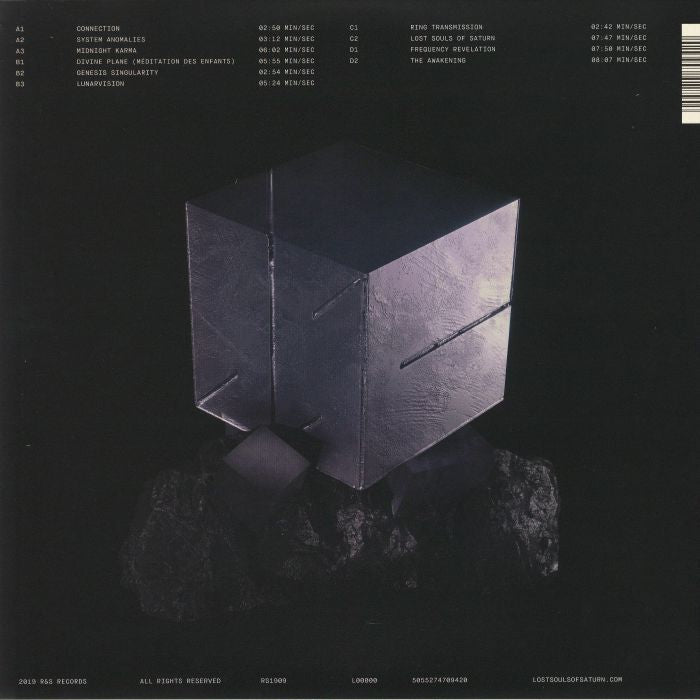 Lost Souls Of Saturn – Lost Souls Of Saturn (2xLP, R & S Records, 2019) Back Cover