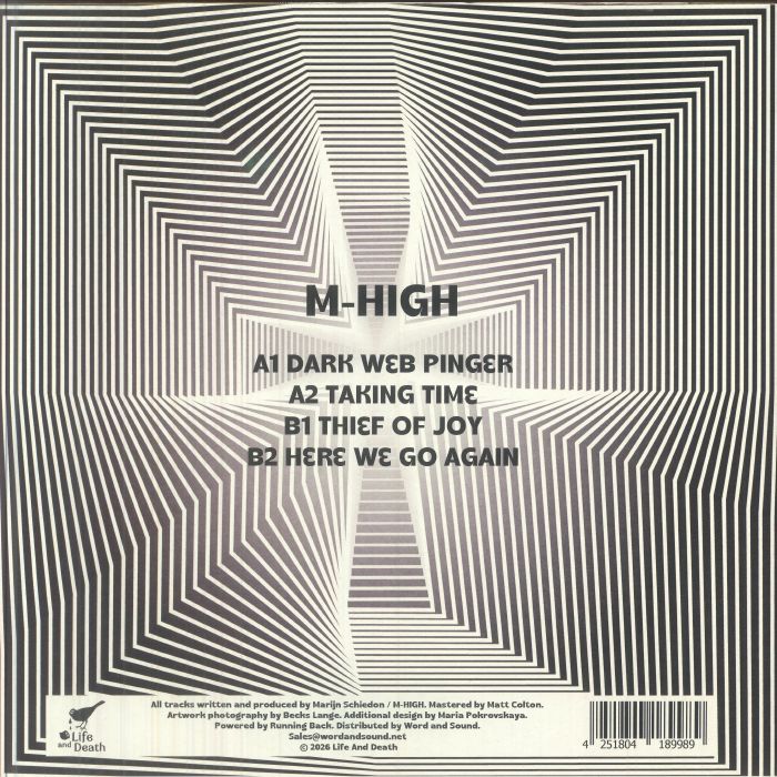 M-High – Dark Web Pinger (12", Life And Death, 2026) Back Cover