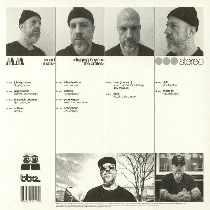 Mad Mats – Digging Beyond The Crates (Volume 1) (2x12", BBE, 2017) Back Cover
