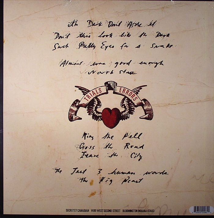 Magnolia Electric Co – Trials & Errors (2xLP, Secretly Canadian, 2005) Back Cover