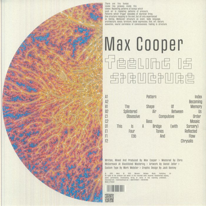 Max Cooper – Feeling is Structure (3xLP, Mesh, 2026) Back Cover
