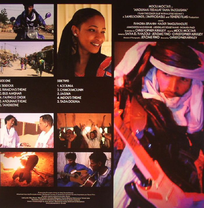 Mdou Moctar – Akounak Tedalat Taha Tazoughai (Original Soundtrack Recording) (LP, Sahel Sounds, 2015) Back Cover