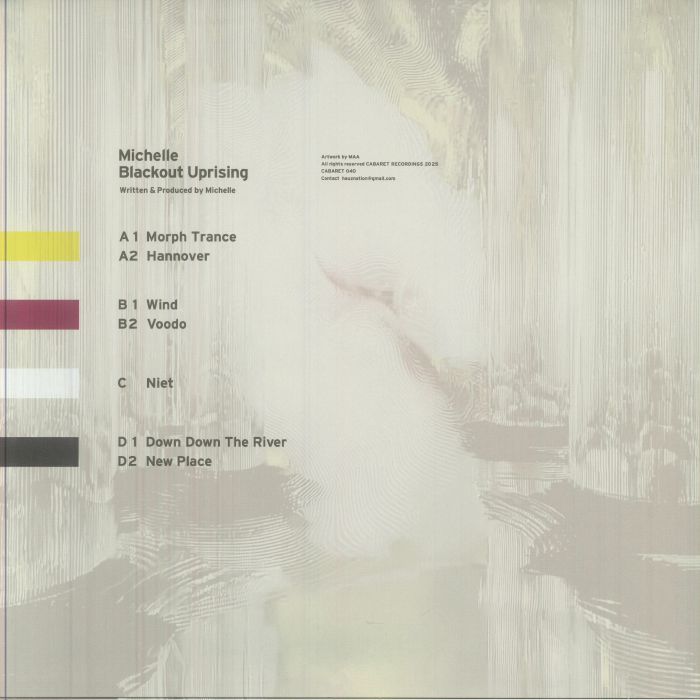 Michelle – Blackout Uprising (2x12", CABARET Recordings, 2025) Back Cover