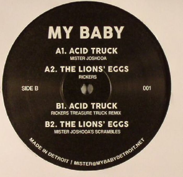 Mister Joshooa / Rickers – My Baby (12", My Baby, 2016) Back Cover