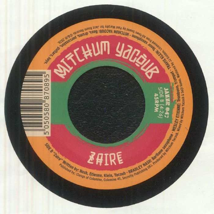 Mitchum Yacoub – Cumbia No Get Enemy (7", Jazz Room Records, 2026) Back Cover