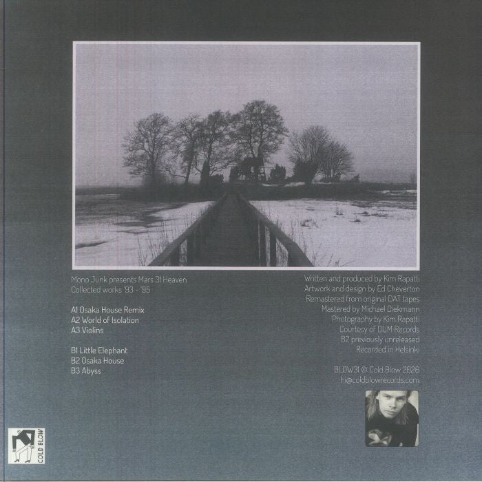 Mono Junk Mars 31 Heaven – Collected Works '93 – '95 (12", Cold Blow, 2026) Back Cover