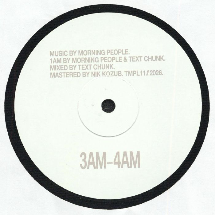 Morning People – Morning People (12", Temple, 2026) Back Cover