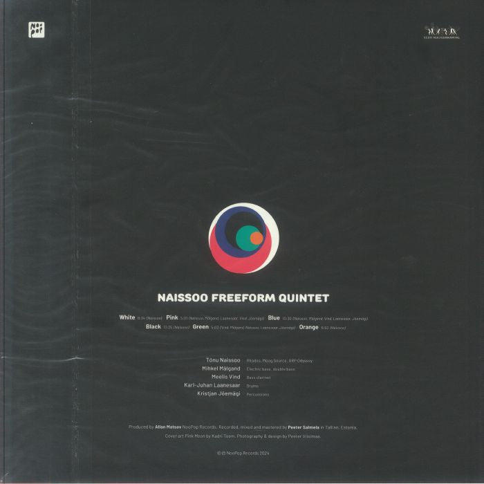 Naissoo Freeform Quintet – Naissoo Freeform Quintet (LP, Translucent Red, NooPop Records, 2025) Back Cover