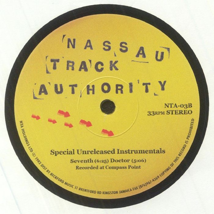 Nassau Track Authority – Special Unreleased Instrumentals (12", Nassau Track Authority, 2025) back cover