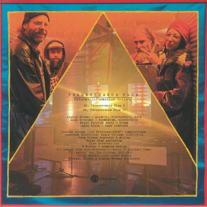Natural Information Society – Perseverance Flow (LP, Aguirre Records, 2025) back cover