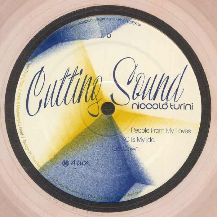 Niccolò Turini – Cutting Sound (12", Clear Peach, 4 Lux, 2026) Back Cover