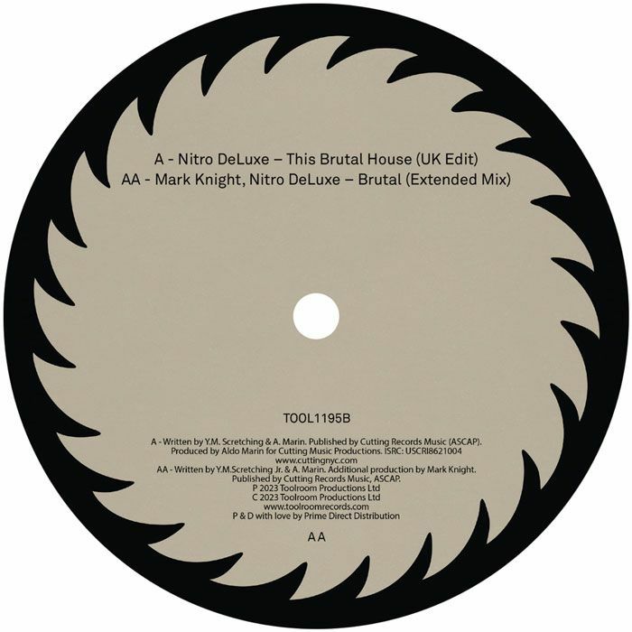 Nitro Deluxe / Mark Knight – This Brutal House (12", Toolroom, 2026) Back Cover