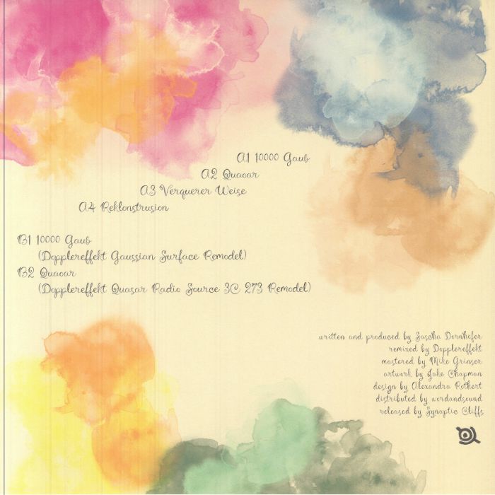 pdqb – Sermons Of The Electrofying Messiah (12", Blue Transparent, Synaptic Cliffs, 2025) back cover