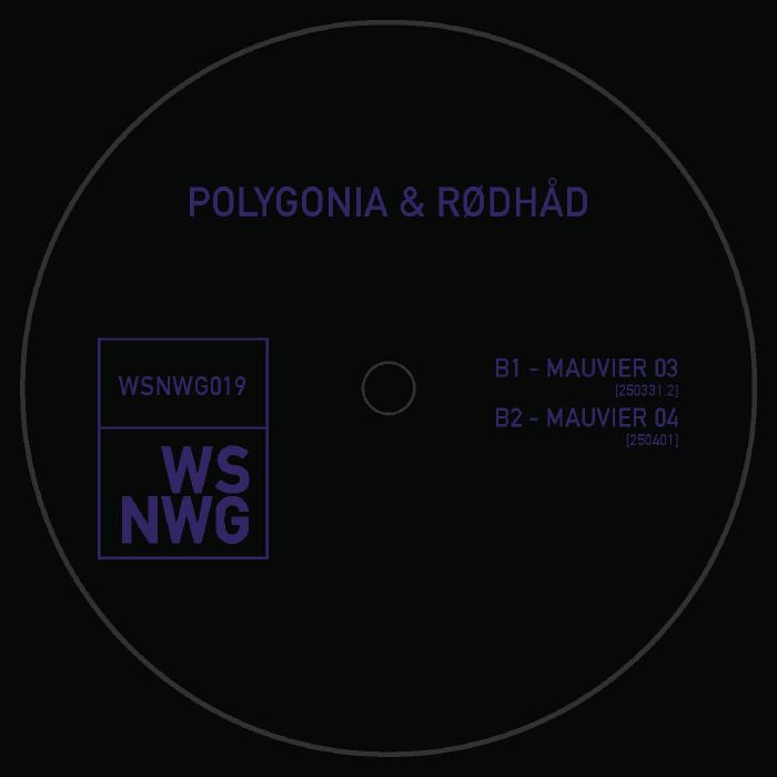 Polygonia & Rødhåd – Mauvier (12", WSNWG, 2026) Back Cover