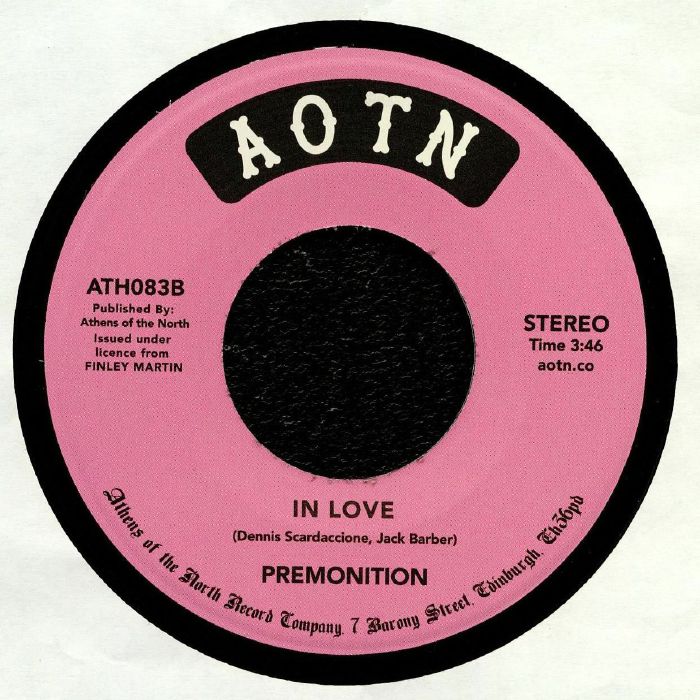 Premonition – Don't Act Like A Fool / In Love (7", Athens Of The North, 2020) Back Cover