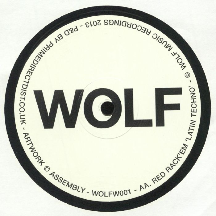 Red Rack'Em – In Love Again (12", Wolf Music Recordings, 2020) Back Cover