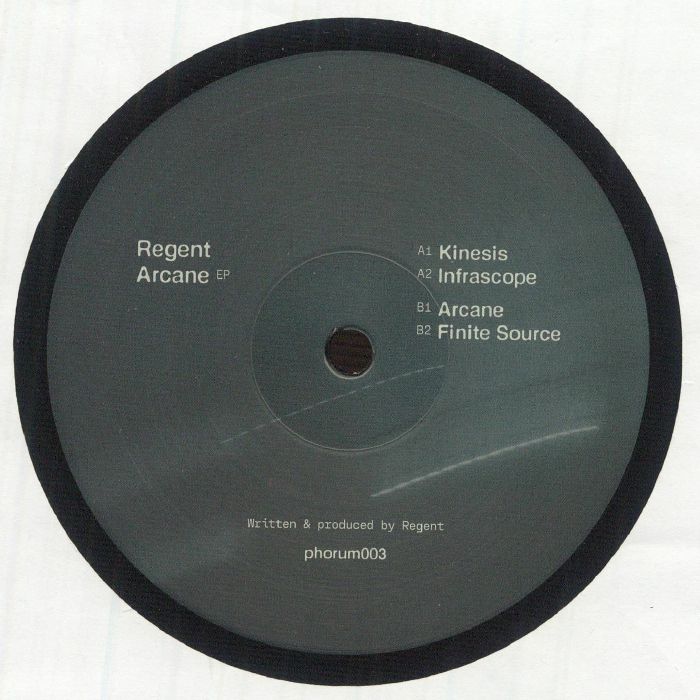 Regent – Arcane EP (12", Phorum Records, 2025) Back Cover