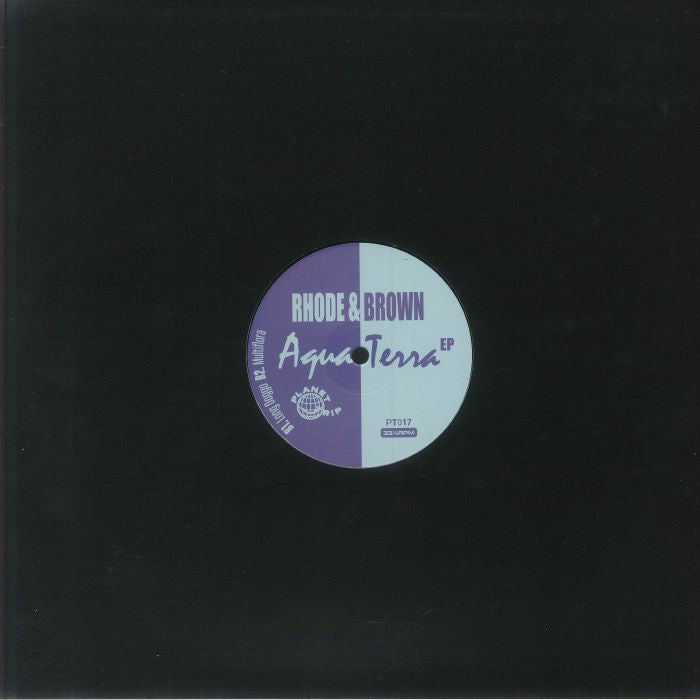 Rhode & Brown – Aqua Terra EP (12", Planet Trip, 2025) back cover