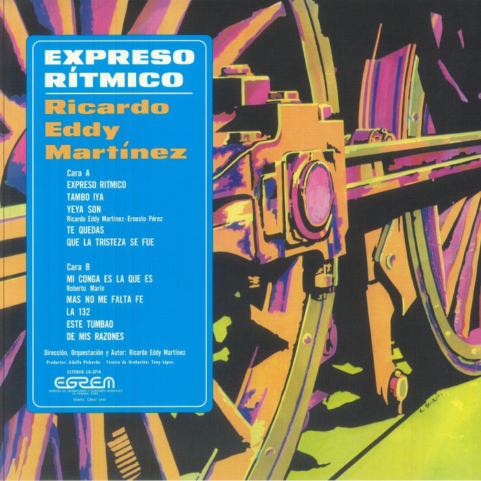 Ricardo Eddy Martinez – Expreso Ritmico (LP, Areito, 2026) Back Cover